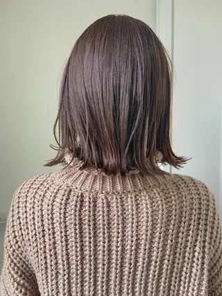 ミディアム カラー 岡本康平/ボブ /ブリーチ/レイヤーのヘアスタイル