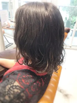 ミディアム 代表　清水稔也 オージュアソムリエのヘアスタイル