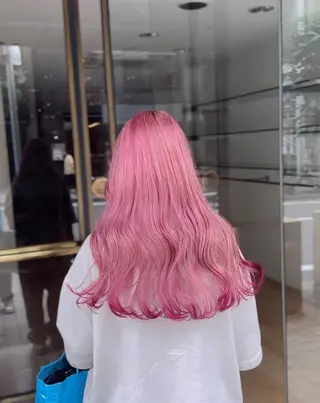 ロング カラー BEL所属・三池 ブルノのヘアスタイル