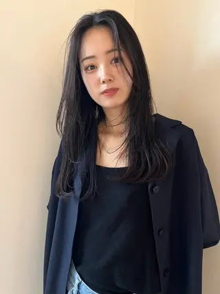 ロング カラー pu+on. nailworks所属・fuyumi / ニュアンスネイルのネイルデザイン