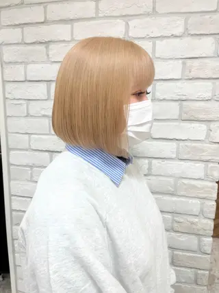 ショート カラー ヘアアレンジ ブリーチなし/ レイヤー🌿runaのヘアスタイル