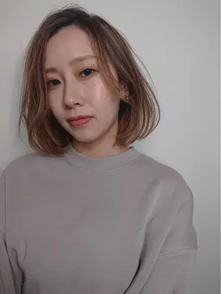 ミディアム 山本 尚輝のヘアスタイル