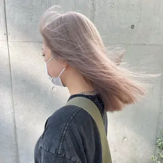 ミディアム カラー レイヤーカット/ボブ 韓国ヘア🪄REN.のヘアスタイル