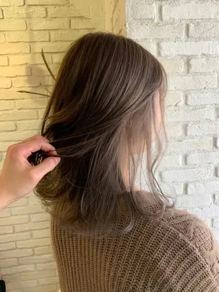 セミロング ダブルカラー /垣尾颯大のヘアスタイル