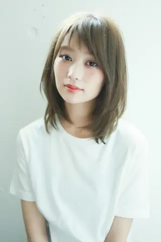 ミディアム 💎レイヤー×顔周り カット💎杉原のヘアスタイル