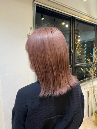 ミディアム カラー 💛ハイトーン💛 りむのヘアスタイル