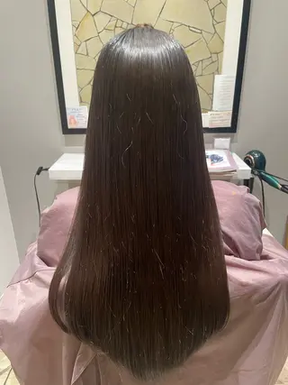 ロング パーマ k-twoたき✨艶感 カラー/美髪矯正のヘアスタイル