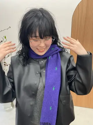 ミディアム カラー パーマ ヘアアレンジ メンズ tatsumi/ボブ ウルフ/レイヤーのヘアスタイル