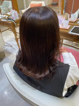 ミディアム 梛木 唯のヘアスタイル