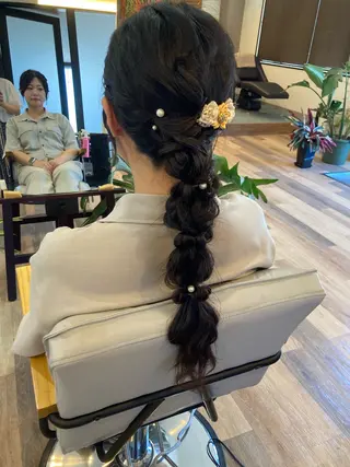 ロング 中野 紹江のヘアスタイル