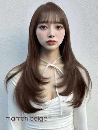 ロング カラー COALL nex the salon所属・Riria✨ レイヤーカットのヘアスタイル