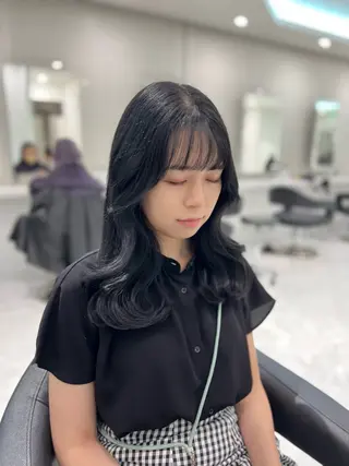 ロング まつパ/ケア ブリーチ/sEnAのヘアスタイル