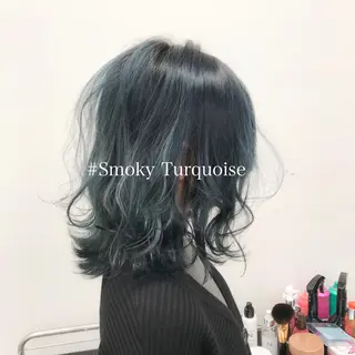 ミディアム カラー ヘアアレンジ TONE所属・透明感カラー/ 韓国ヘア/縮毛矯正のヘアスタイル