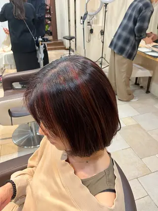 ミディアム カラー 大人透明感艶カラー 寺田稜のヘアスタイル