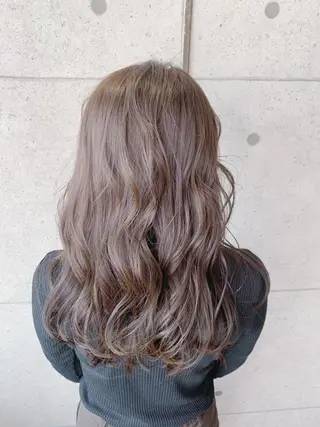 セミロング カラー 福森 みずきのヘアスタイル