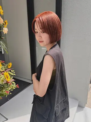 ミディアム ピンクベージュ/新潟 万代/高橋桃葉🍑のヘアスタイル