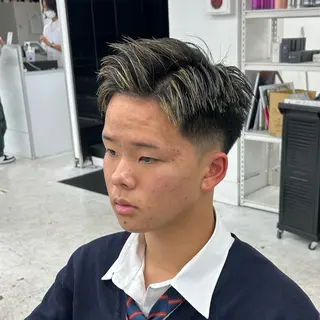 ショート カラー メンズ 【メンズパーマ特化】 🍏網中勇喜のヘアスタイル