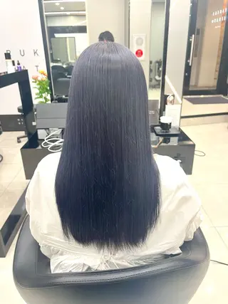 ロング カラー ioeわかめようじ/ 縮毛矯正/髪質改善のヘアスタイル