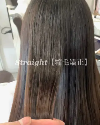 ロング パーマ 透明感カラー/ 藤原リックのヘアスタイル