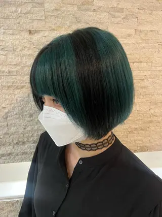 ショート カラー 韓国/インナーカラー 🍑YUI🍑のヘアスタイル