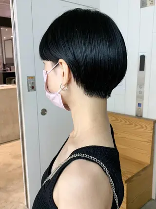 ショート カラー ヘアアレンジ パーマ ITbyALBUM 浦和店のヘアスタイル