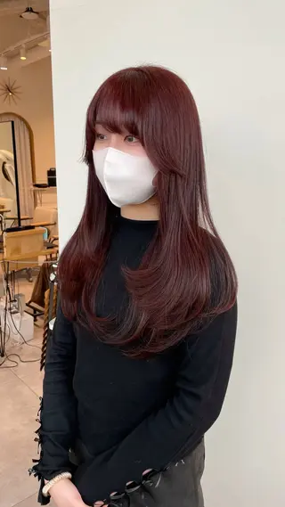 ロング ﾅﾂﾐ/韓国ヘア/ レイヤーカット🎀のヘアスタイル