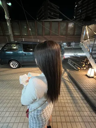 ロング カラー 【髪質改善/縮毛矯正 /カラー】ホサカのヘアスタイル