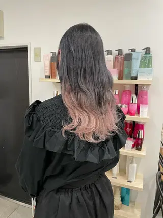 ロング カラー 飯塚 青空のヘアスタイル