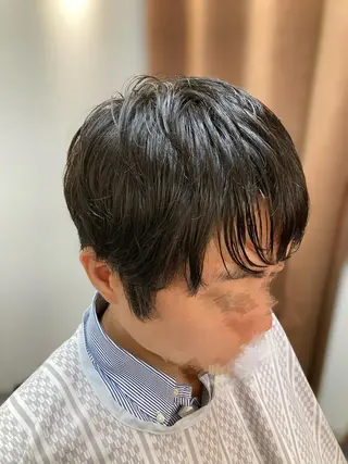 ショート メンズ 徒歩3分ビジネスマン カット👦🏻うしだのヘアスタイル