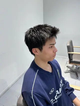 ショート メンズ ウルフレイヤー🐺 ヒナ🩶のヘアスタイル