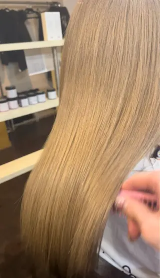 ロング 編み込みエクステ/ ハイトーン りょすけのヘアスタイル