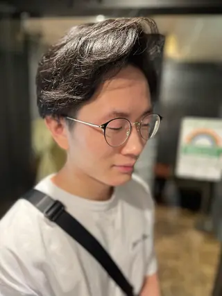 ミディアム 縮毛矯正/パーマ 宮河 惇💈のヘアスタイル