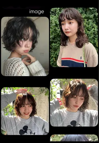 パーマ 田中 美月のヘアスタイル