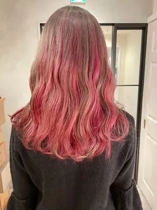 セミロング カラー puf/ rinaのヘアスタイル