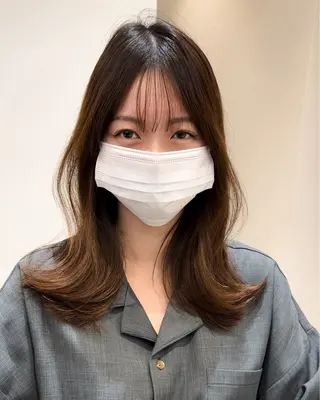 ミディアム カラー ミタニ/髪質改善 /レイヤーカットのヘアスタイル