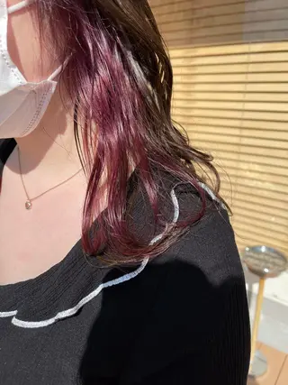 セミロング カラー Tomoya 次世代ブリーチ🕊のヘアスタイル