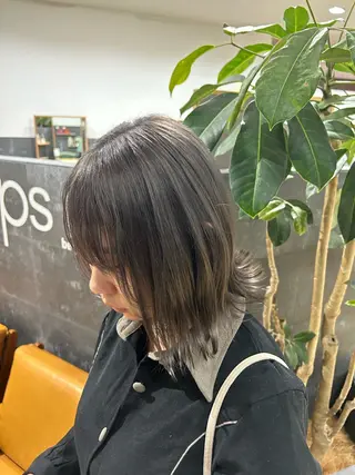 ミディアム カラー OPS  hair 西新店所属・藤本 航大のヘアスタイル