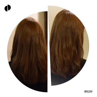 ミディアム セミロング カラー ✨縮毛矯正✨髪質改善 ナカシマ ユミのヘアスタイル