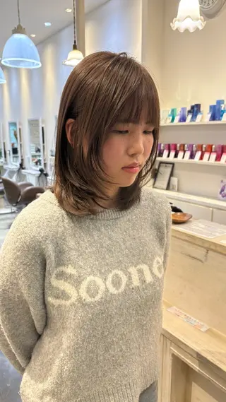 ミディアム [髪質改善] 北生駒 店長/古居聖理のヘアスタイル