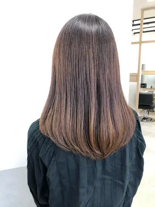 セミロング カラー 天野 涼のヘアスタイル