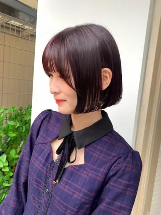 ショート カラー ヘアアレンジ Apero【アペロ】所属・パーマ/暖色/ボブ イワタテ🇰🇷のヘアスタイル