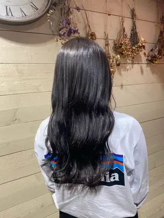 ロング カラー ヘアアレンジ ミズタ マイのヘアスタイル