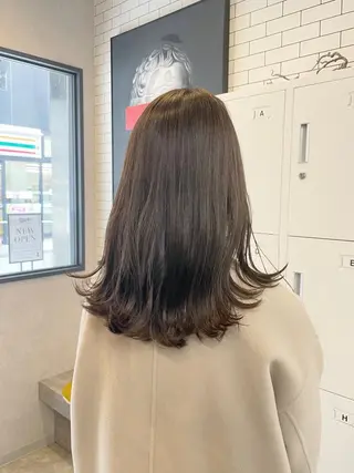 ミディアム カラー いなみね はるきのヘアスタイル