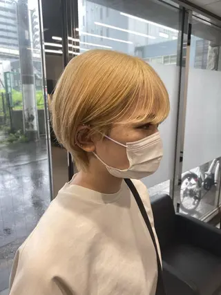 ショート カラー KURUMI /NINE麻布十番のヘアスタイル