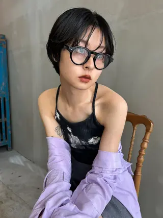 ショート ショート/ボブ専門 宮脇美奈/南船場のヘアスタイル