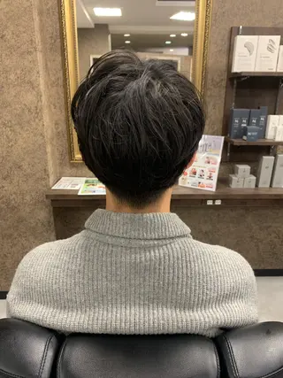 メンズ バーバーショップ涼桜新町店所属・田中大 パーマ/メンズカットのヘアスタイル