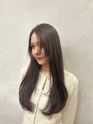 ロング カラー 艶カラー/縮毛矯正 /髪質改善/はるたのヘアスタイル