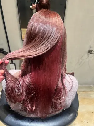 ロング カラー みわ/博多 ブリーチ/メンズヘアのヘアスタイル