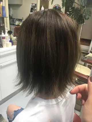 ミディアム カラー ストウ ナナエのヘアスタイル