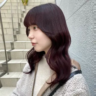 セミロング カラー ヘアアレンジ 💗💗韓国レイヤー yu-ki💗💗のヘアスタイル